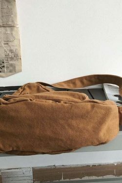 Y2K Aesthetic Crossbody Canvas Sling Bag - Coquette Grunge Fashion, Cute Tops, Pastel Goth