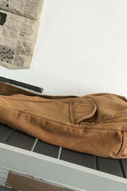 Y2K Aesthetic Crossbody Canvas Sling Bag - Coquette Grunge Fashion, Cute Tops, Pastel Goth