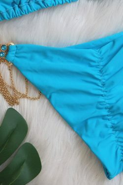 Y2K Aesthetic Crystal Diamond Swimsuit - Coquette Grunge Fashion