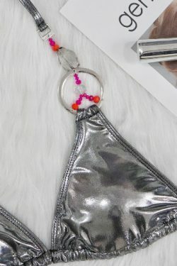 Y2K Aesthetic Crystal Diamond Swimsuit - Coquette Style for Women - Grunge Fashion Statement Piece