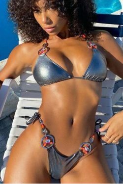 Y2K Aesthetic Crystal Diamond Swimsuit - Coquette Style for Women - Grunge Fashion Statement Piece