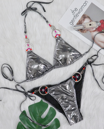 Y2K Aesthetic Crystal Diamond Swimsuit - Coquette Style for Women - Grunge Fashion Statement Piece