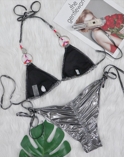 Y2K Aesthetic Crystal Diamond Swimsuit - Coquette Style for Women - Grunge Fashion Statement Piece