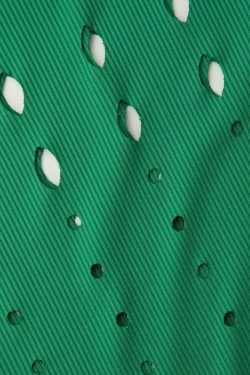 Y2K Aesthetic Cut Out Fringe Hem Mini Dress for Women - Coquette Fashion with Grunge Style