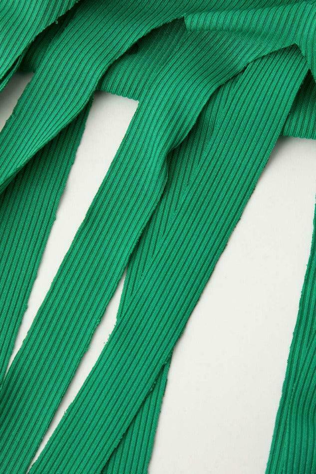 Y2K Aesthetic Cut Out Fringe Hem Mini Dress for Women - Coquette Fashion with Grunge Style