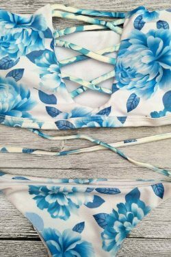 Y2K Aesthetic Cut Out Off The Shoulder Bikini Set - Coquette Fashion, Grunge Style, Cute Tops