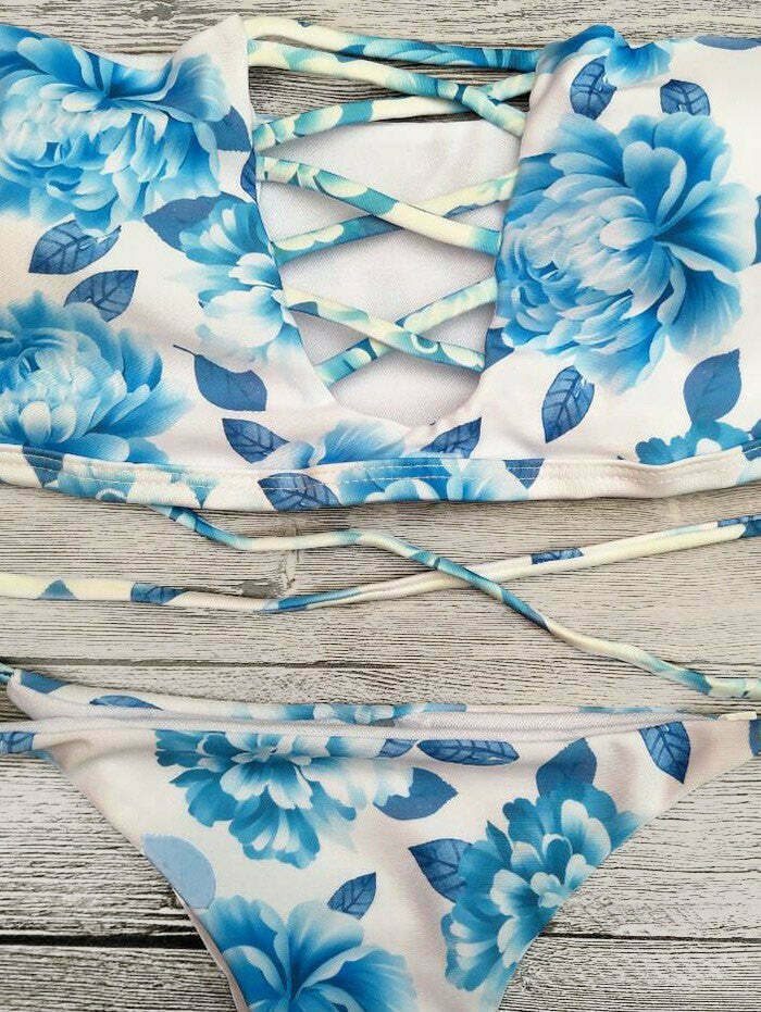 Y2K Aesthetic Cut Out Off The Shoulder Bikini Set - Coquette Fashion, Grunge Style, Cute Tops Y2K Aesthetic Cut Out Off The Shoulder Bikini Set - Coquette Fashion, Grunge Style, Cute Tops