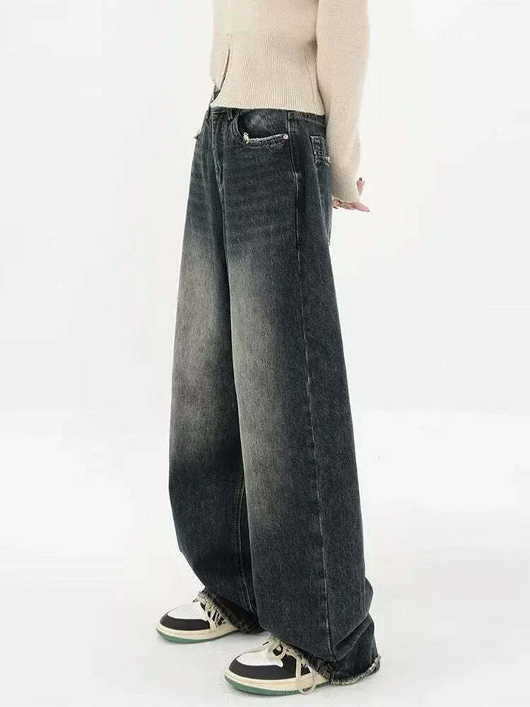 Y2K Aesthetic Denim Jeans: Fun Fiesta Straight Fit for Women