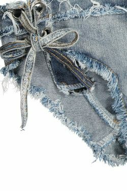 Y2K Aesthetic Denim Print Bikini Set for Women - Sexy and Stylish Retro Swimwear