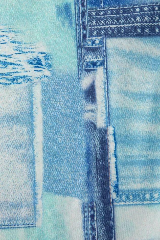 Y2K Aesthetic Denim Ruffle Mini Dress - Coquette Style Grunge Fashion Women's Clothing