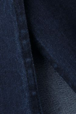 Y2K Aesthetic Denim Strapless Dress with Slit Back