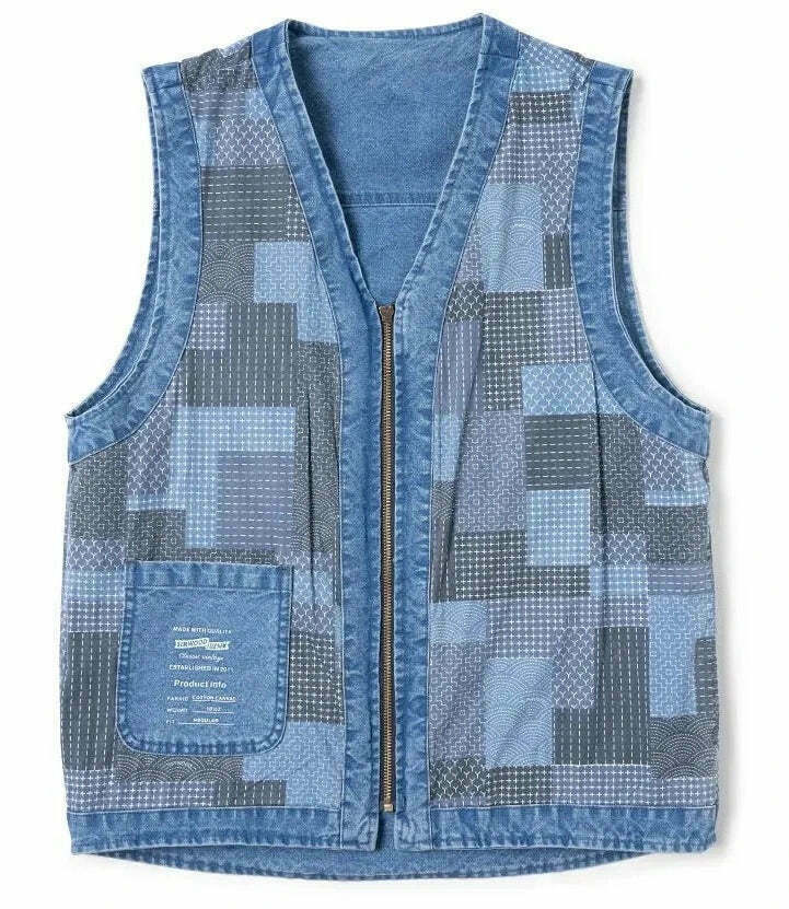 Y2K Aesthetic Denim Workwear Vest for Women - Coquette Style Cargo Skirt and Cute Tops Y2K Aesthetic Denim Workwear Vest for Women - Coquette Style Cargo Skirt and Cute Tops