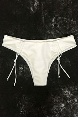 Y2K Aesthetic Drawstring Halter Bikini with Fast Drying Print and Elastic Back