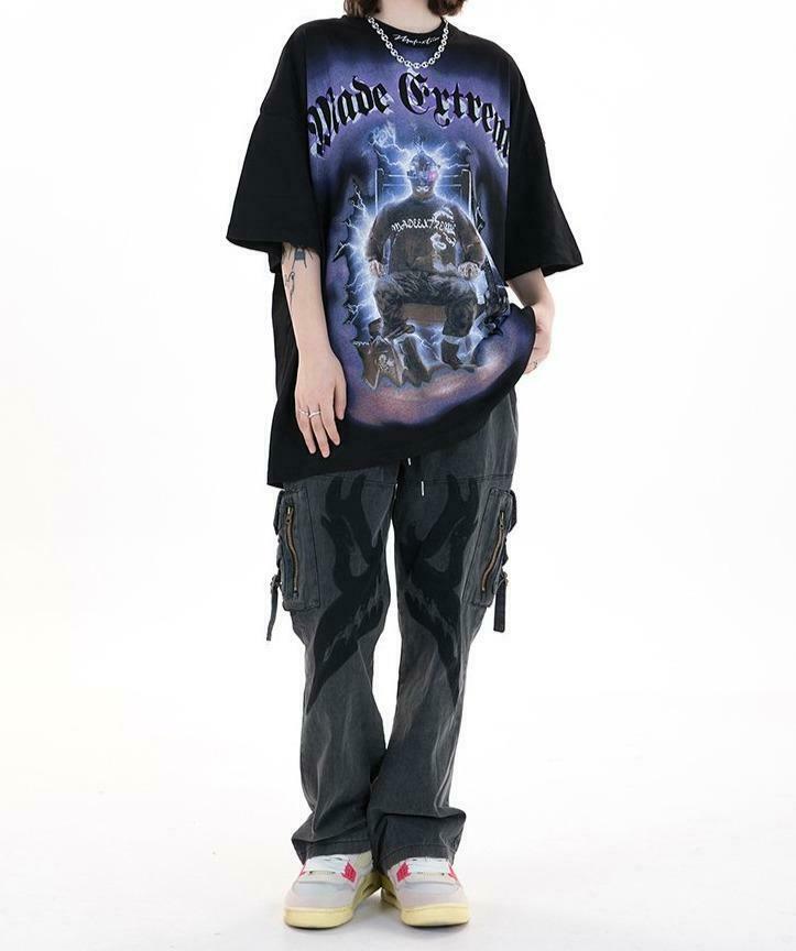 Y2K Aesthetic Electrocution T-Shirt for Women - Coquette Grunge Style with a Touch of Old Money Y2K Aesthetic Electrocution T-Shirt for Women - Coquette Grunge Style with a Touch of Old Money