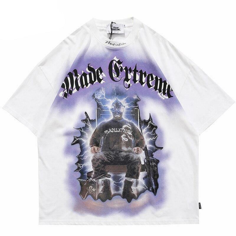 Y2K Aesthetic Electrocution T-Shirt for Women - Coquette Grunge Style with a Touch of Old Money Y2K Aesthetic Electrocution T-Shirt for Women - Coquette Grunge Style with a Touch of Old Money