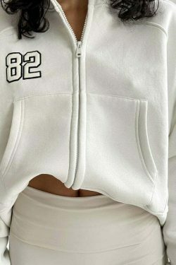 Y2K Aesthetic Embroidered Hoodie: Coquette & Grunge Style Street Oversize Fashion