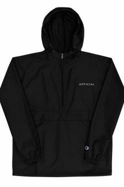 Y2K Aesthetic Embroidered Packable Jacket by AFFICIAL x CHAMPION