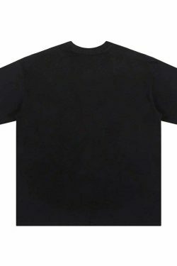 Y2K Aesthetic Embroidered T-Shirt with 'Stag Horns' Design