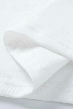 Y2K Aesthetic Embroidered T-Shirt with 'Stag Horns' Design