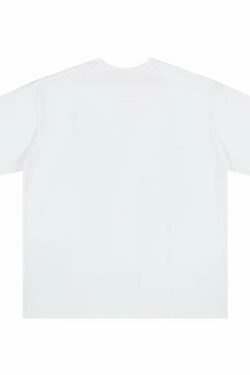 Y2K Aesthetic Embroidered T-Shirt with 'Stag Horns' Design