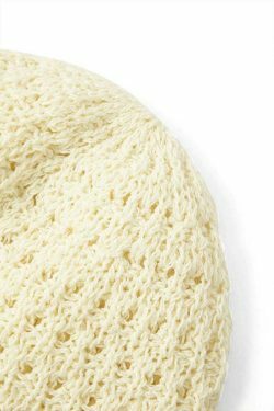 Y2K Aesthetic Embroidery Crochet Bucket Hat for Women - Coquette Style Grunge Fashion Accessory