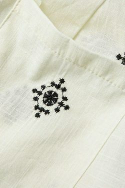 Y2K Aesthetic Embroidery Wide Leg Pants - Coquette Grunge Cargo Skirt