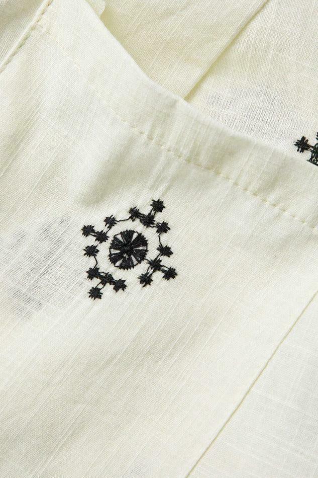 Y2K Aesthetic Embroidery Wide Leg Pants - Coquette Grunge Cargo Skirt