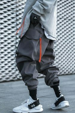 Y2K Aesthetic Extended Belt Strap Cargo Pants for Women - Grunge Style with Coquette Touch