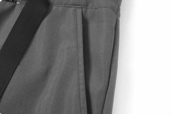 Y2K Aesthetic Extended Belt Strap Cargo Pants for Women - Grunge Style with Coquette Touch Y2K Aesthetic Extended Belt Strap Cargo Pants for Women - Grunge Style with Coquette Touch