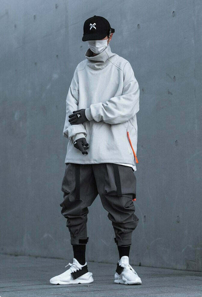 Y2K Aesthetic Extended Belt Strap Cargo Pants for Women - Grunge Style with Coquette Touch Y2K Aesthetic Extended Belt Strap Cargo Pants for Women - Grunge Style with Coquette Touch