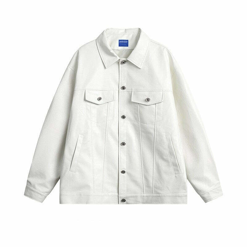 Y2K Aesthetic Faux Crocodile Leather Jacket - Coquette Style Grunge Fashion with Old Money Elegance Y2K Aesthetic Faux Crocodile Leather Jacket - Coquette Style Grunge Fashion with Old Money Elegance