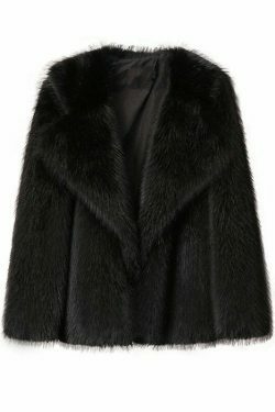 Y2K Aesthetic Faux Fur Mid-Length Coat for Women - Coquette Style Grunge Fashion