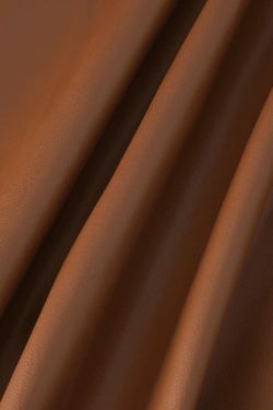 Y2K Aesthetic Faux Leather Ruched Slit Midi Skirt for Women - Coquette & Grunge Style