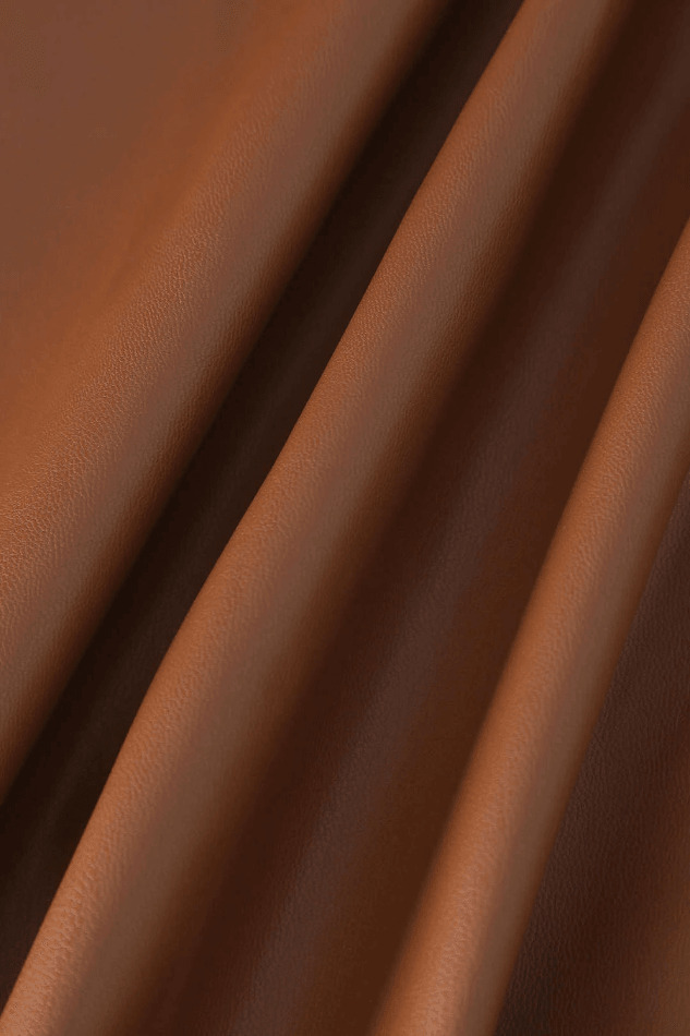 Y2K Aesthetic Faux Leather Ruched Slit Midi Skirt for Women - Coquette & Grunge Style