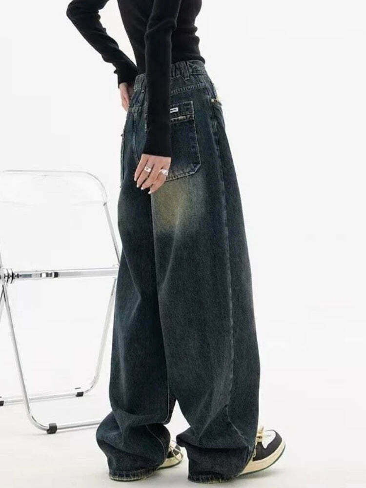 Y2K Aesthetic Flair: Coquette Denim Cargo Skirt for Women - Grunge Style with a Touch of Pastel Goth