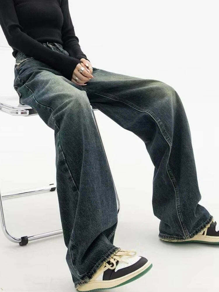 Y2K Aesthetic Flair: Coquette Denim Cargo Skirt for Women - Grunge Style with a Touch of Pastel Goth