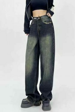Y2K Aesthetic Flair: Coquette Denim Cargo Skirt for Women - Grunge Style with a Touch of Pastel Goth