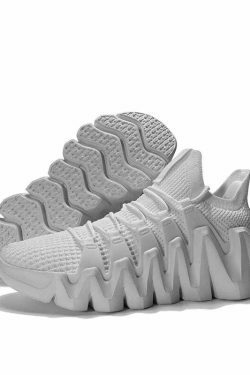 Y2K Aesthetic Flexi Run Mesh Sneakers - Coquette & Grunge Style Cute Tops for Women