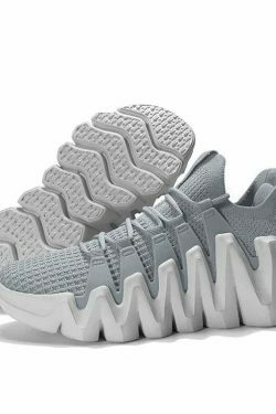 Y2K Aesthetic Flexi Run Mesh Sneakers - Coquette & Grunge Style Cute Tops for Women