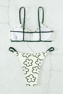 Y2K Aesthetic Floral Beach Bikini - Coquette Style for Women