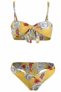 Y2K Aesthetic Floral Bikini Set - Coquette Style High Leg Swimsuit