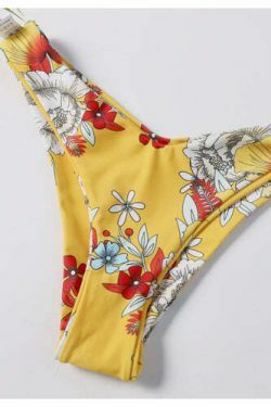 Y2K Aesthetic Floral Bikini Set - Coquette Style High Leg Swimsuit