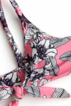 Y2K Aesthetic Floral Knot Scrunch Butt Bikini - Coquette Style for Women's Fashion