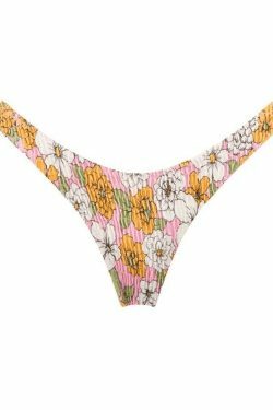 Y2K Aesthetic Floral Print Smocked Bikini Set - Vintage-inspired Swimwear for Trendy Women