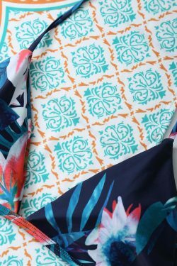 Y2K Aesthetic Flower Halter Bikini Set for Women - Coquette Style Grunge Fashion with Pastel Goth