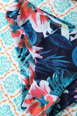 Y2K Aesthetic Flower Halter Bikini Set for Women - Coquette Style Grunge Fashion with Pastel Goth