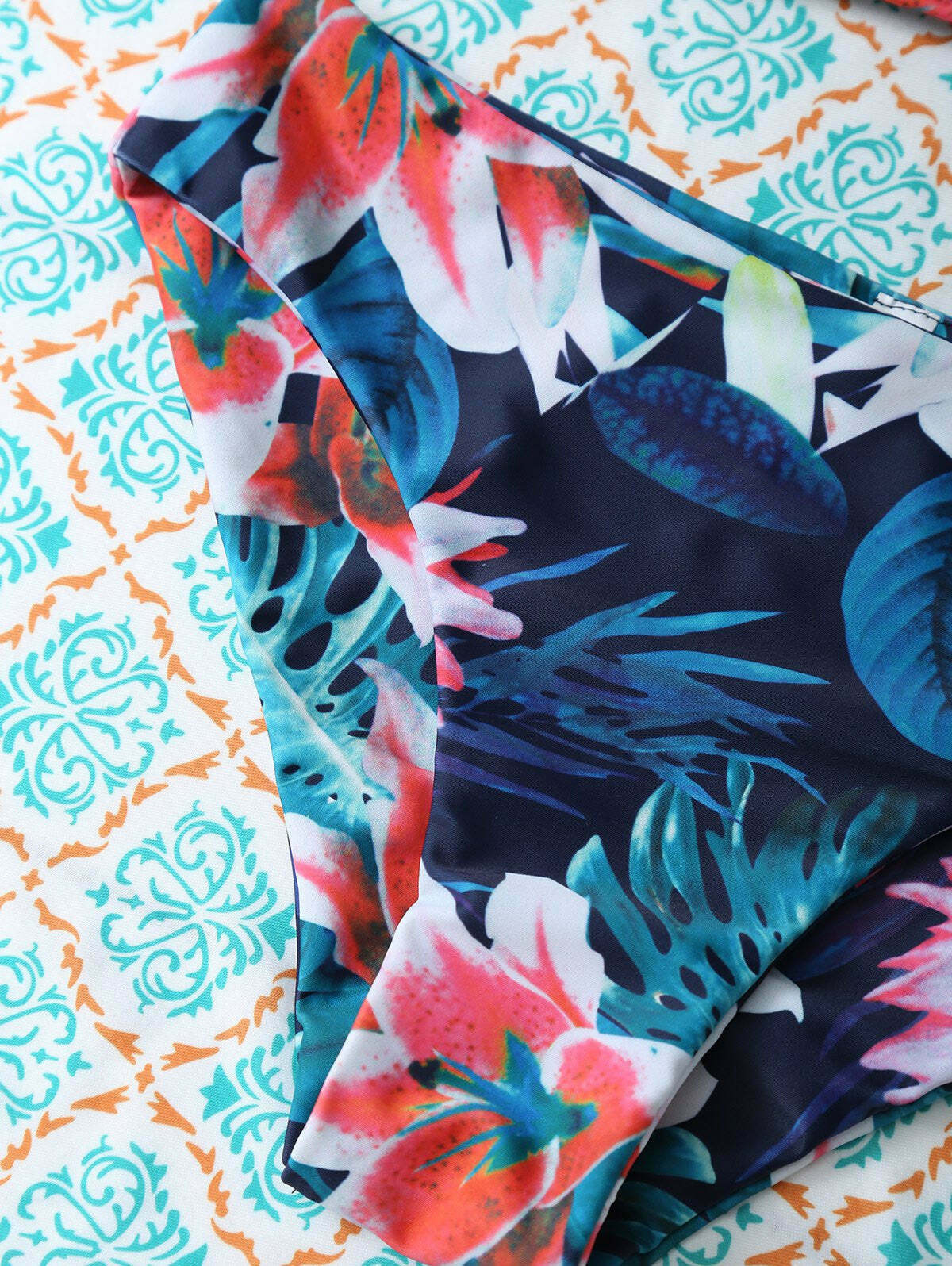 Y2K Aesthetic Flower Halter Bikini Set for Women - Coquette Style Grunge Fashion with Pastel Goth