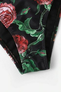Y2K Aesthetic Flower String Bikini Set for Niche Women Fashion