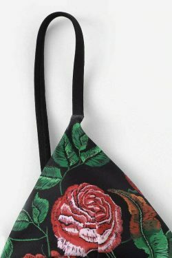 Y2K Aesthetic Flower String Bikini Set for Niche Women Fashion