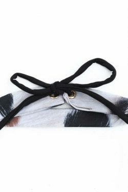 Y2K Aesthetic Frilled Halter Bikini Set - Trendy Women's Fashion